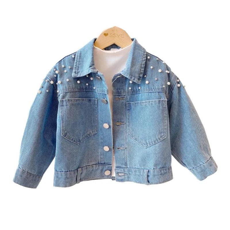 Pearls Jean Jacket